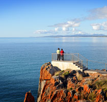 Visitors enjoying the view from Devonport Bluff, Devonport, Tasmania