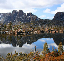 Central Highland lake at Cradle Mountain National Park,Tasmania
